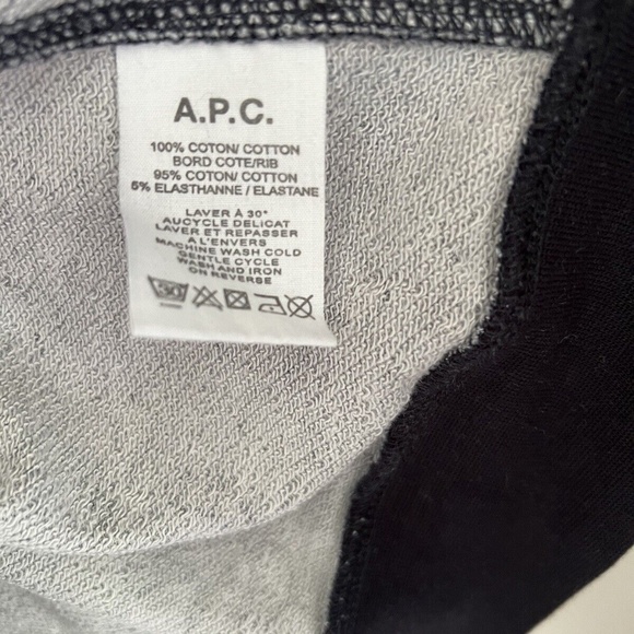 A.P.C. Rue Madame Paris, Hoodie Sweatshirt Jumper, Size M Medium, APC - Picture 5 of 6